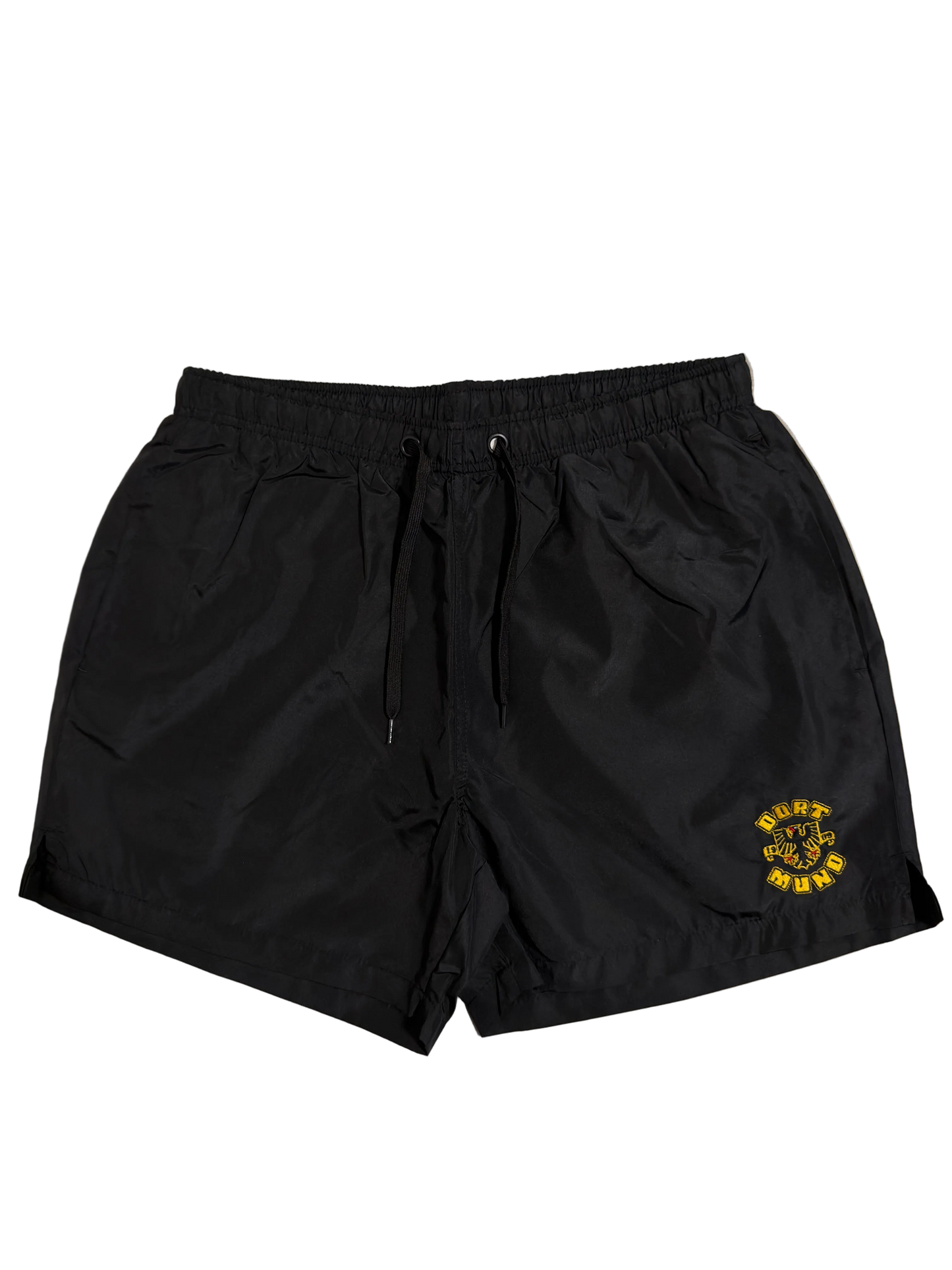 Dortmund 1909 Sportshorts in Schwarz-Gelb, Badehose und Schwimmshorts für Dortmund Fans
