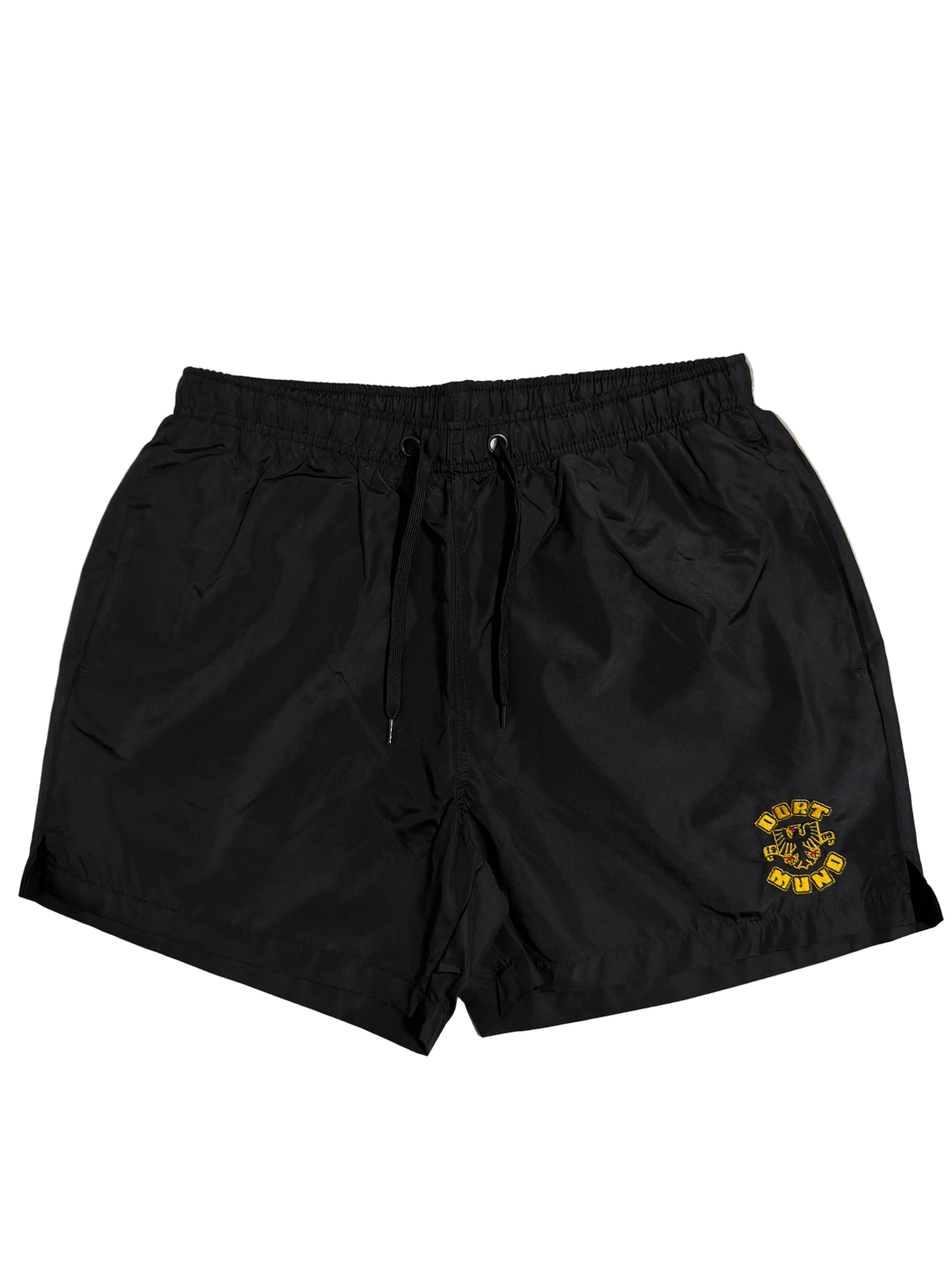 Dortmund 1909 Sportshorts in Schwarz-Gelb, Badehose und Schwimmshorts für Dortmund Fans
