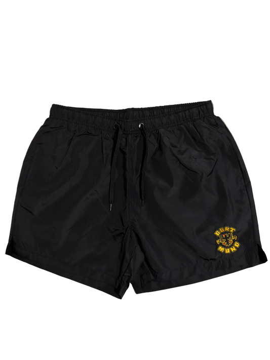 Dortmund 1909 Sportshorts in Schwarz-Gelb, Badehose und Schwimmshorts für Dortmund Fans
